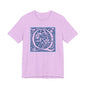 Q Scroll Blue T-Shirt Short Sleeve