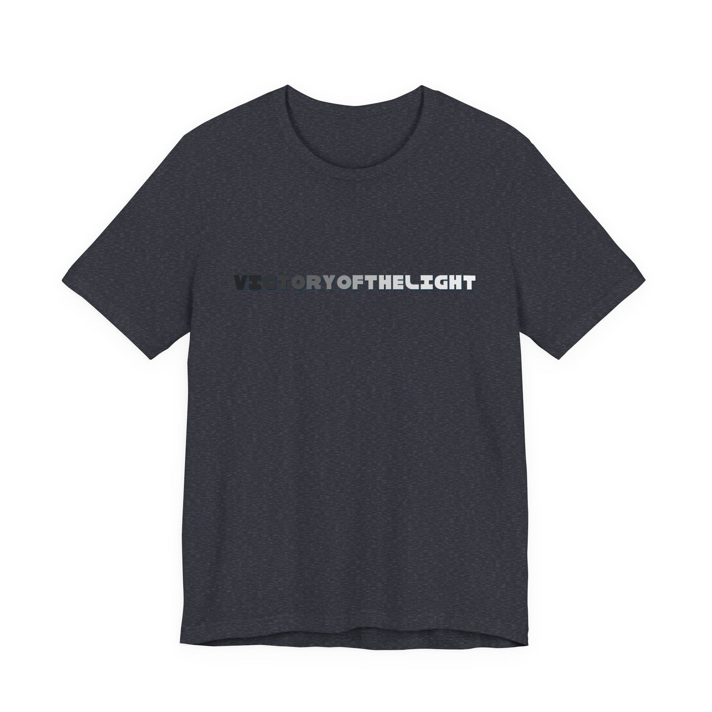 Victory Of The Light Grey Banner T-Shirt Short Sleeve