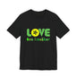Love One Another Green Yellow T-Shirt Short Sleeve