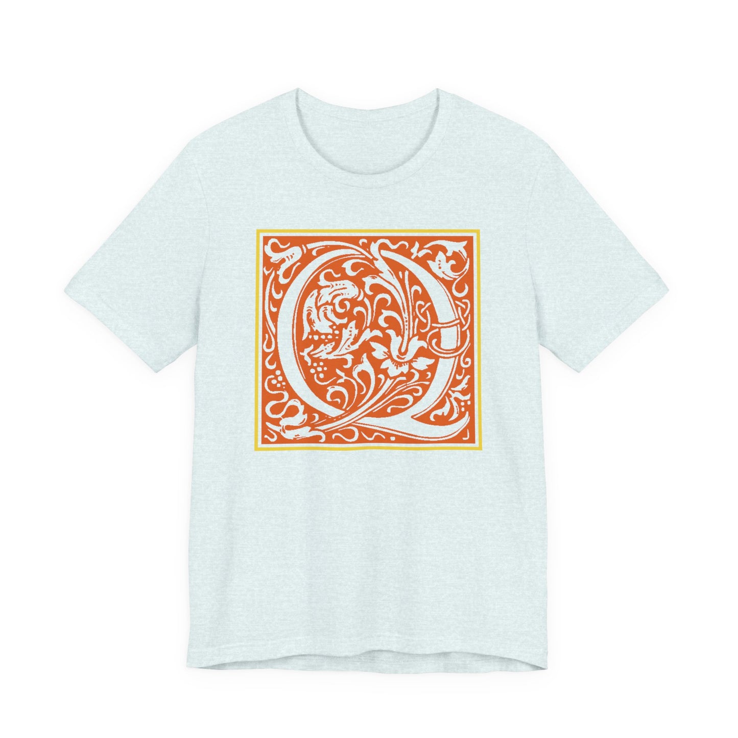 Q Scroll Orange T-Shirt Short Sleeve