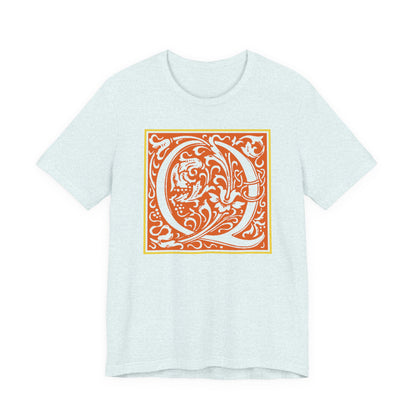 Q Scroll Orange T-Shirt Short Sleeve