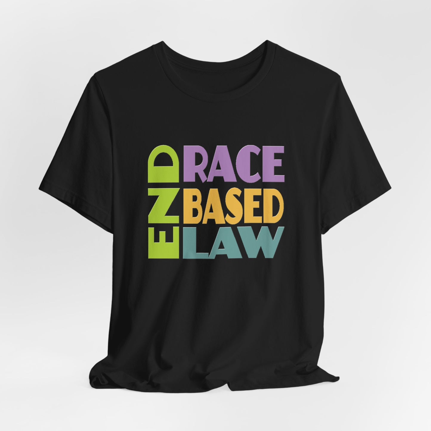 END RACE BASED LAW Pastel T-Shirt Short Sleeve