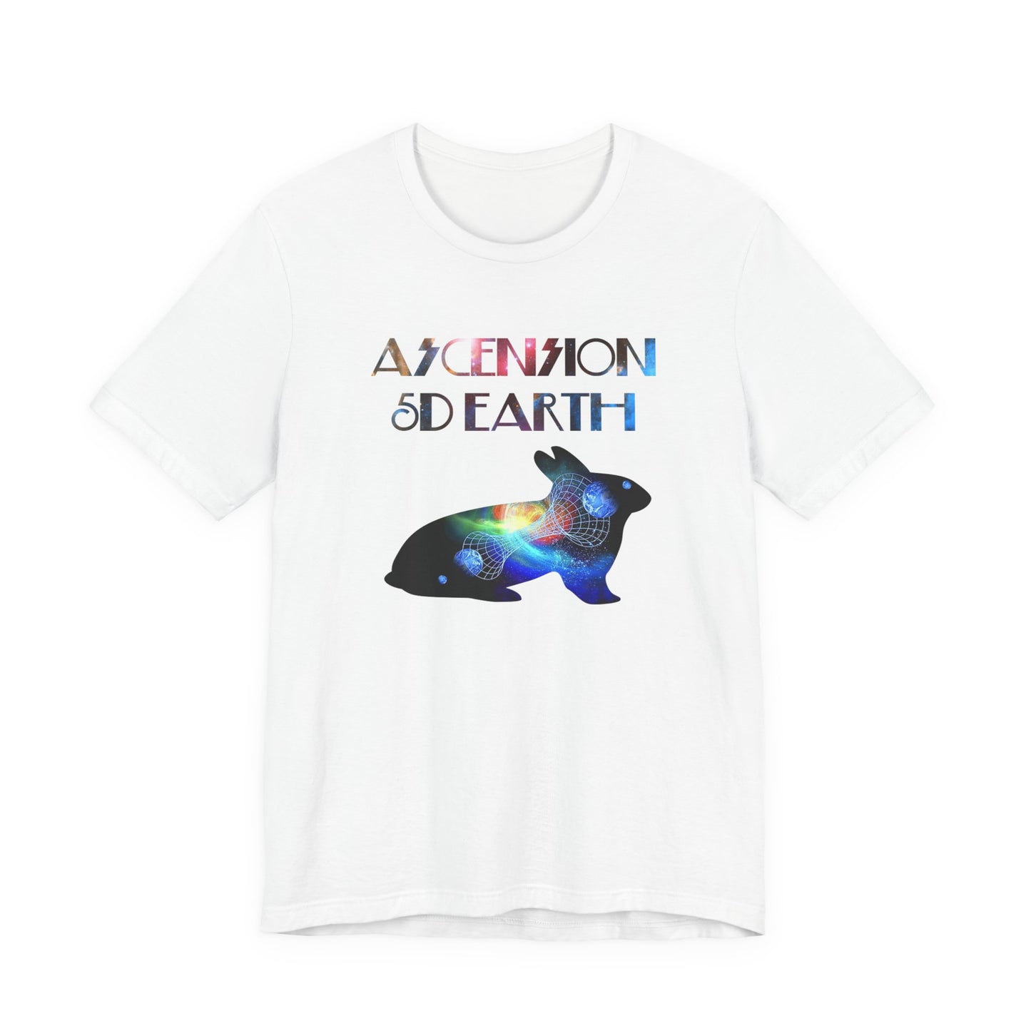 Ascension 5D Earth Rabbit T-Shirt Short Sleeve