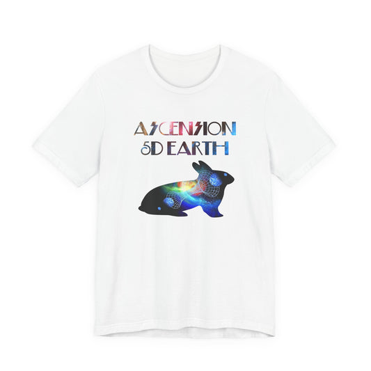 Ascension 5D Earth Rabbit T-Shirt Short Sleeve