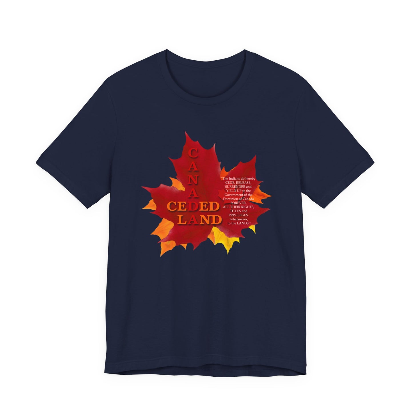 Canada Ceded Land T-Shirt Short Sleeve