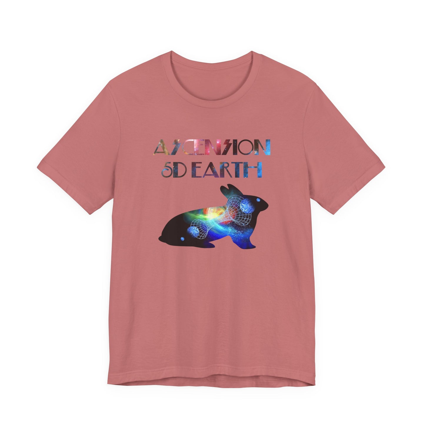 Ascension 5D Earth Rabbit T-Shirt Short Sleeve
