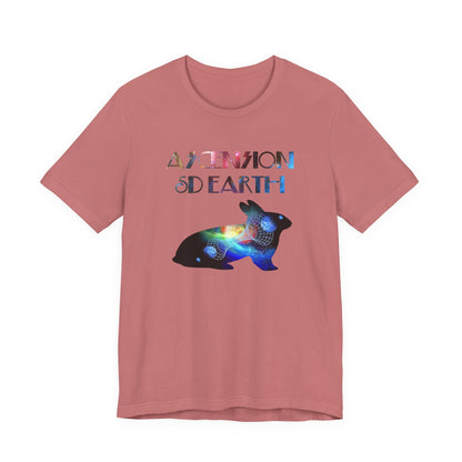 Ascension 5D Earth Rabbit T-Shirt Short Sleeve