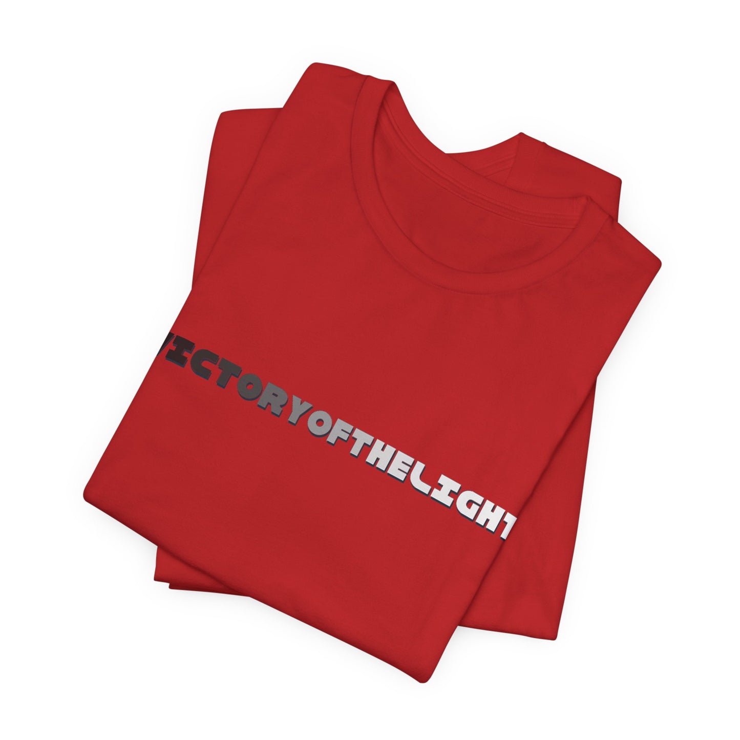 Victory Of The Light Grey Banner T-Shirt Short Sleeve
