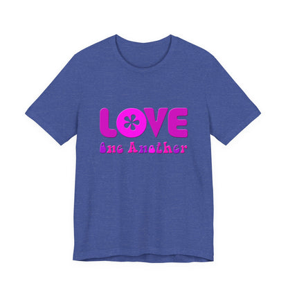Love One Another Pink T-Shirt Short Sleeve