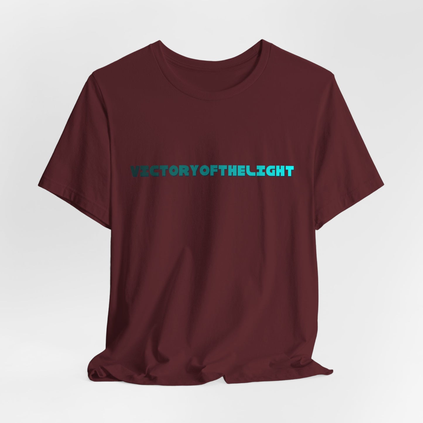 Victory Of The Light  Blue Banner T-Shirt Short Sleeve