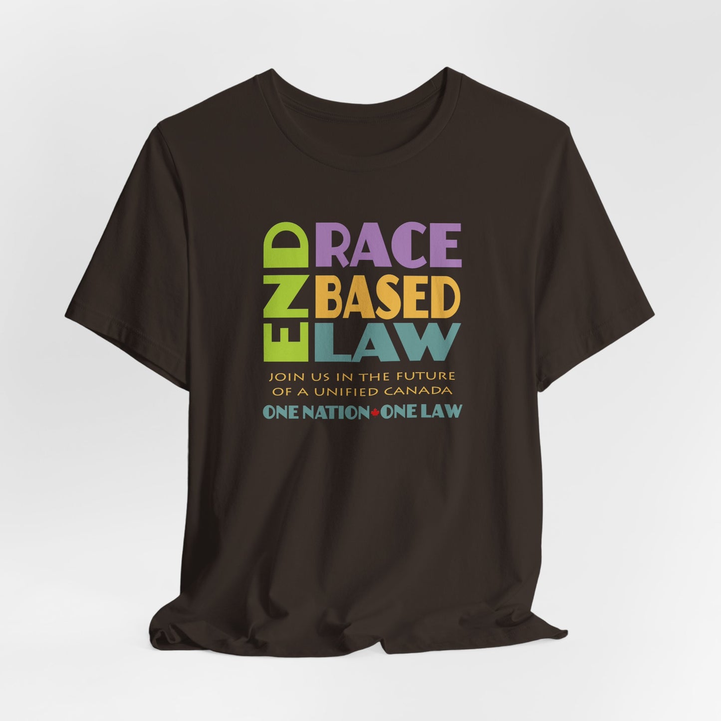 END RACE BASED LAW Canada Pastel T-Shirt Short Sleeve