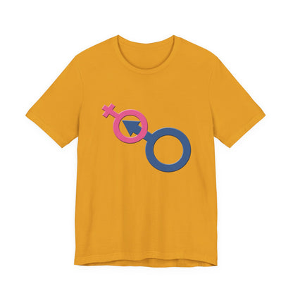 Man In Woman T-Shirt Short Sleeve