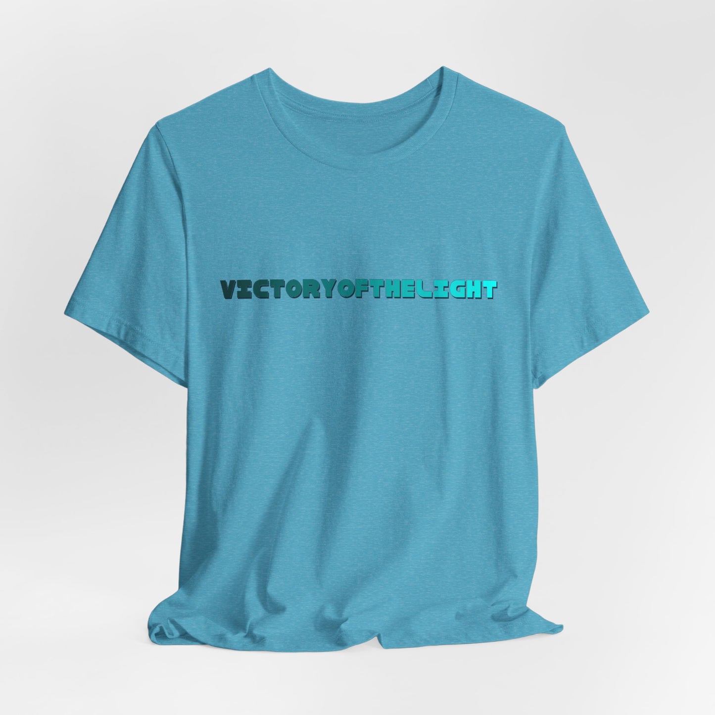 Victory Of The Light  Blue Banner T-Shirt Short Sleeve