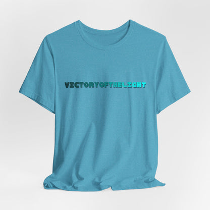 Victory Of The Light  Blue Banner T-Shirt Short Sleeve