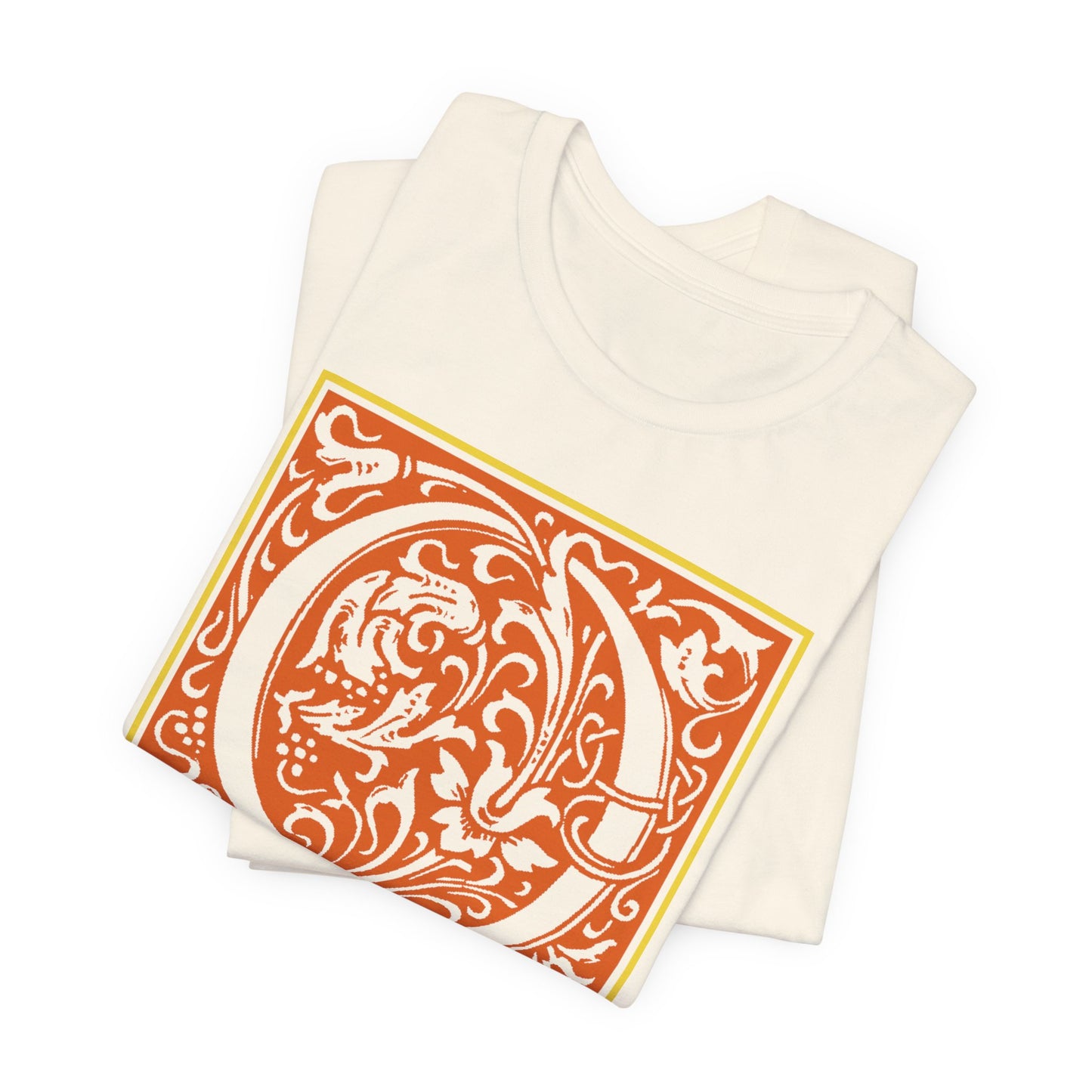 Q Scroll Orange T-Shirt Short Sleeve
