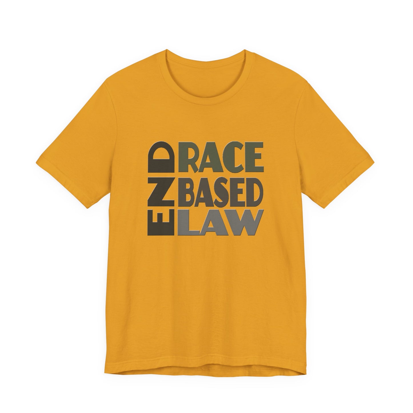 END RACE BASED LAW Grey T-Shirt Short Sleeve