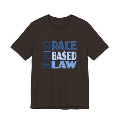 END RACE BASED LAW Blue T-Shirt Short Sleeve
