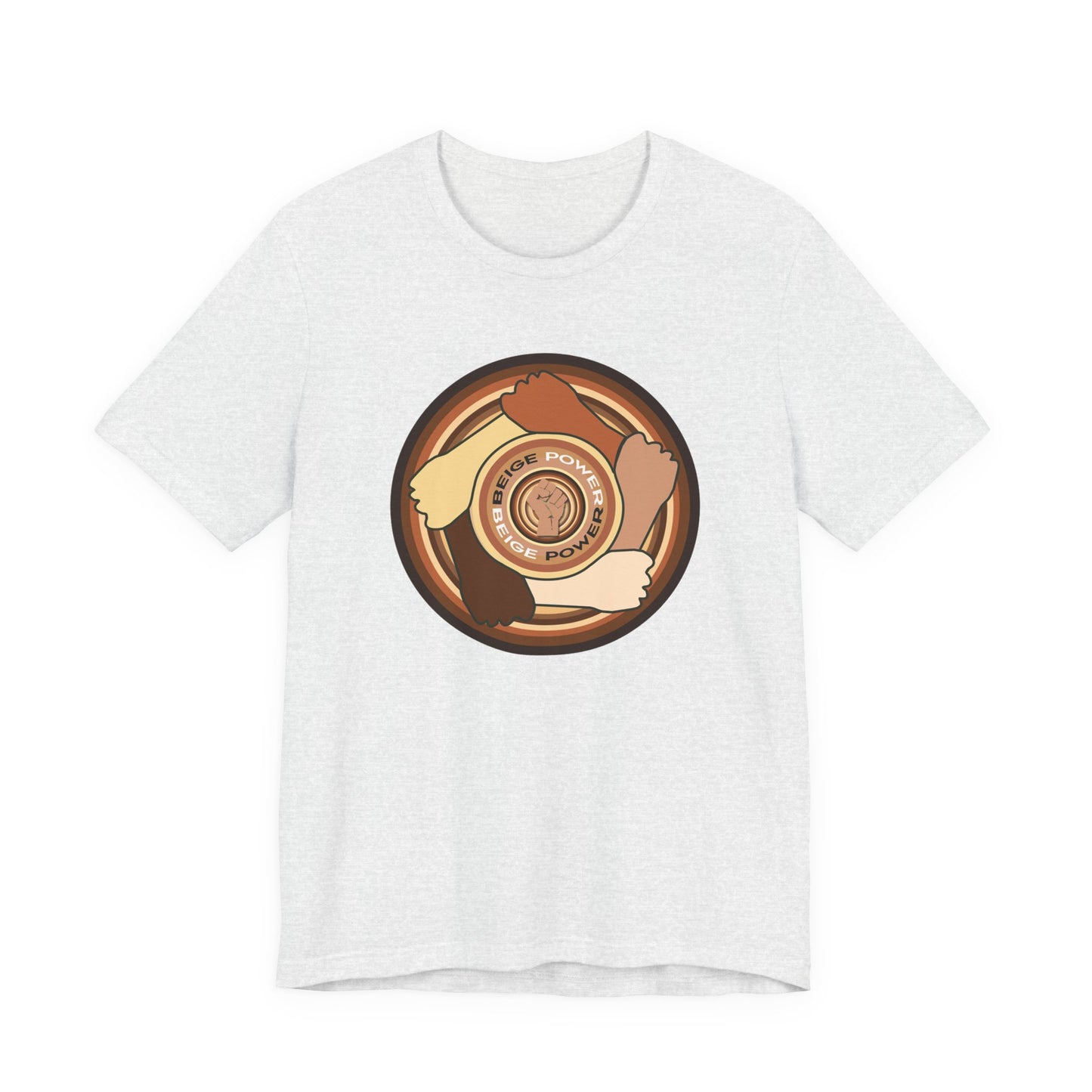 Beige Power T-Shirt Short Sleeve