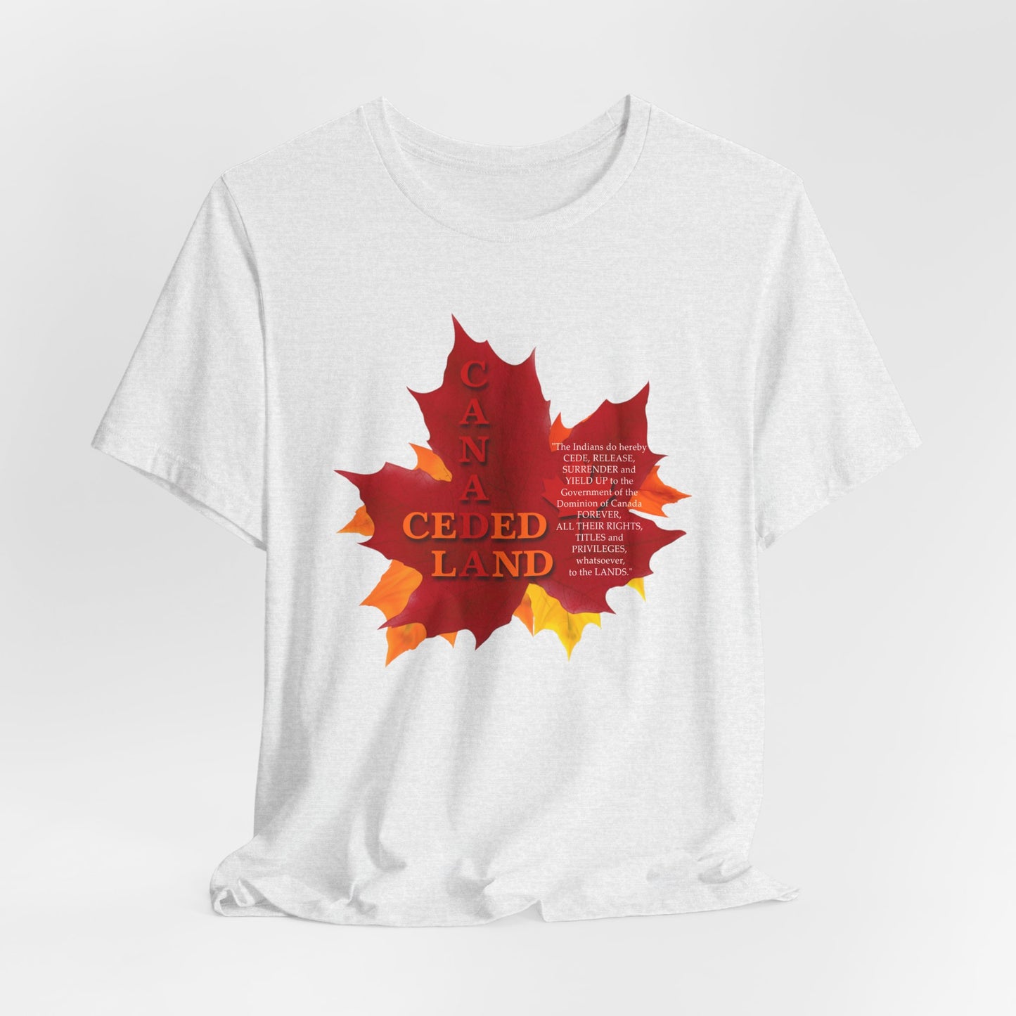 Canada Ceded Land T-Shirt Short Sleeve
