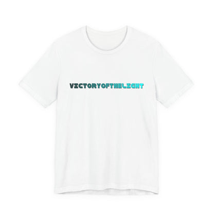 Victory Of The Light  Blue Banner T-Shirt Short Sleeve