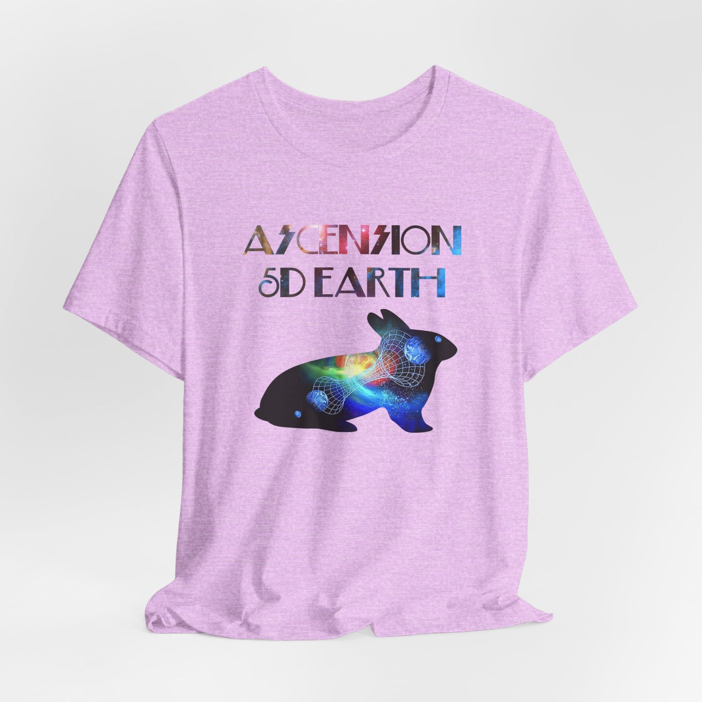 Ascension 5D Earth Rabbit T-Shirt Short Sleeve