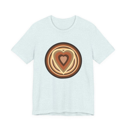 Beige Power Hearts T-Shirt Short Sleeve