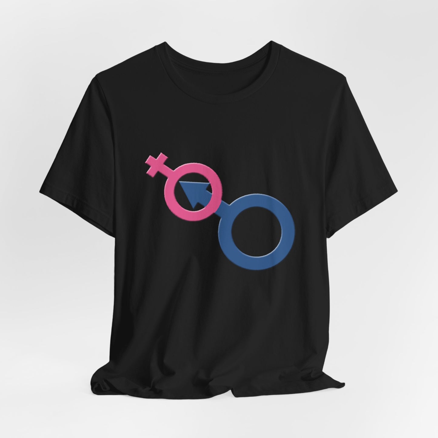 Man In Woman T-Shirt Short Sleeve