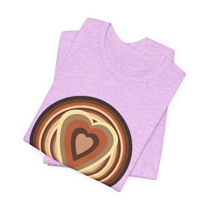 Beige Power Hearts T-Shirt Short Sleeve