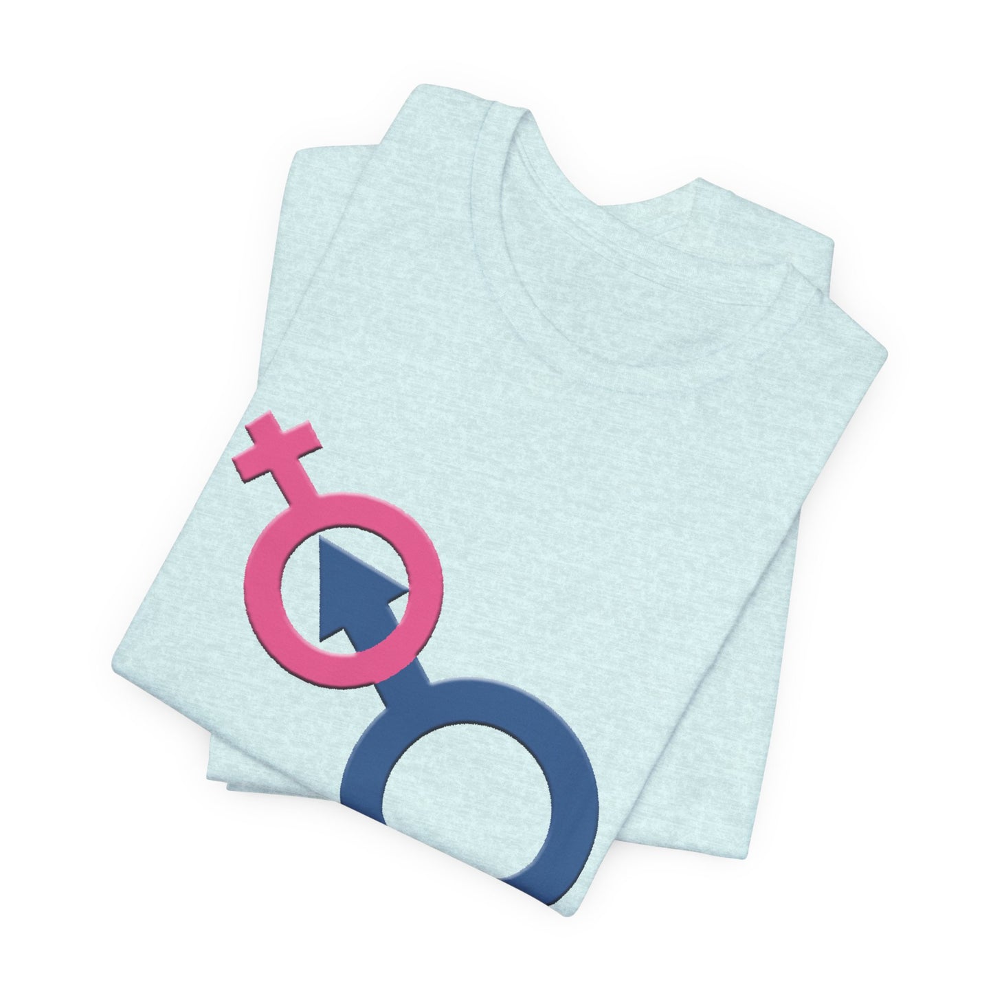 Man In Woman T-Shirt Short Sleeve