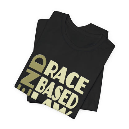 END RACE BASED LAW Beige T-Shirt Short Sleeve