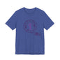 Q Purple Flower T-Shirt Short Sleeve