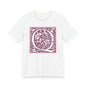Q Scroll Wine T-Shirt Short Sleeve