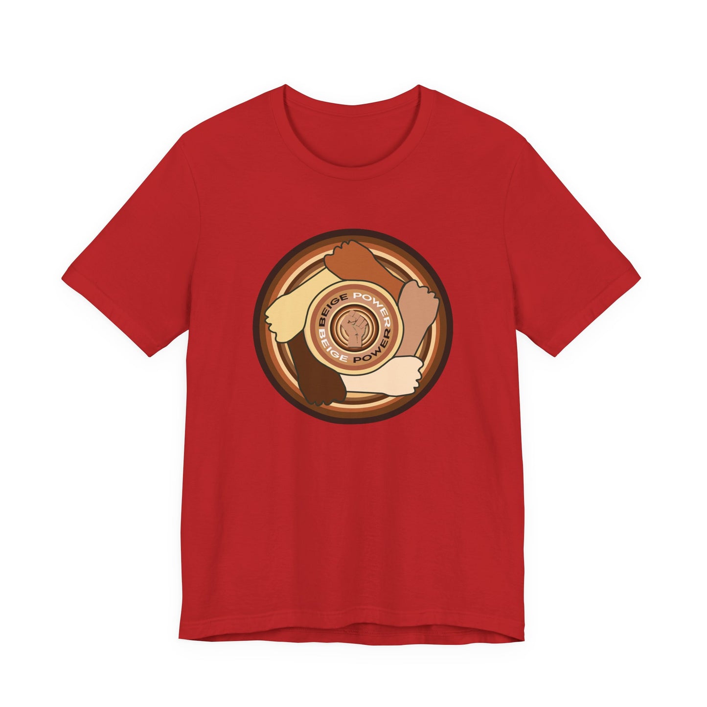 Beige Power T-Shirt Short Sleeve