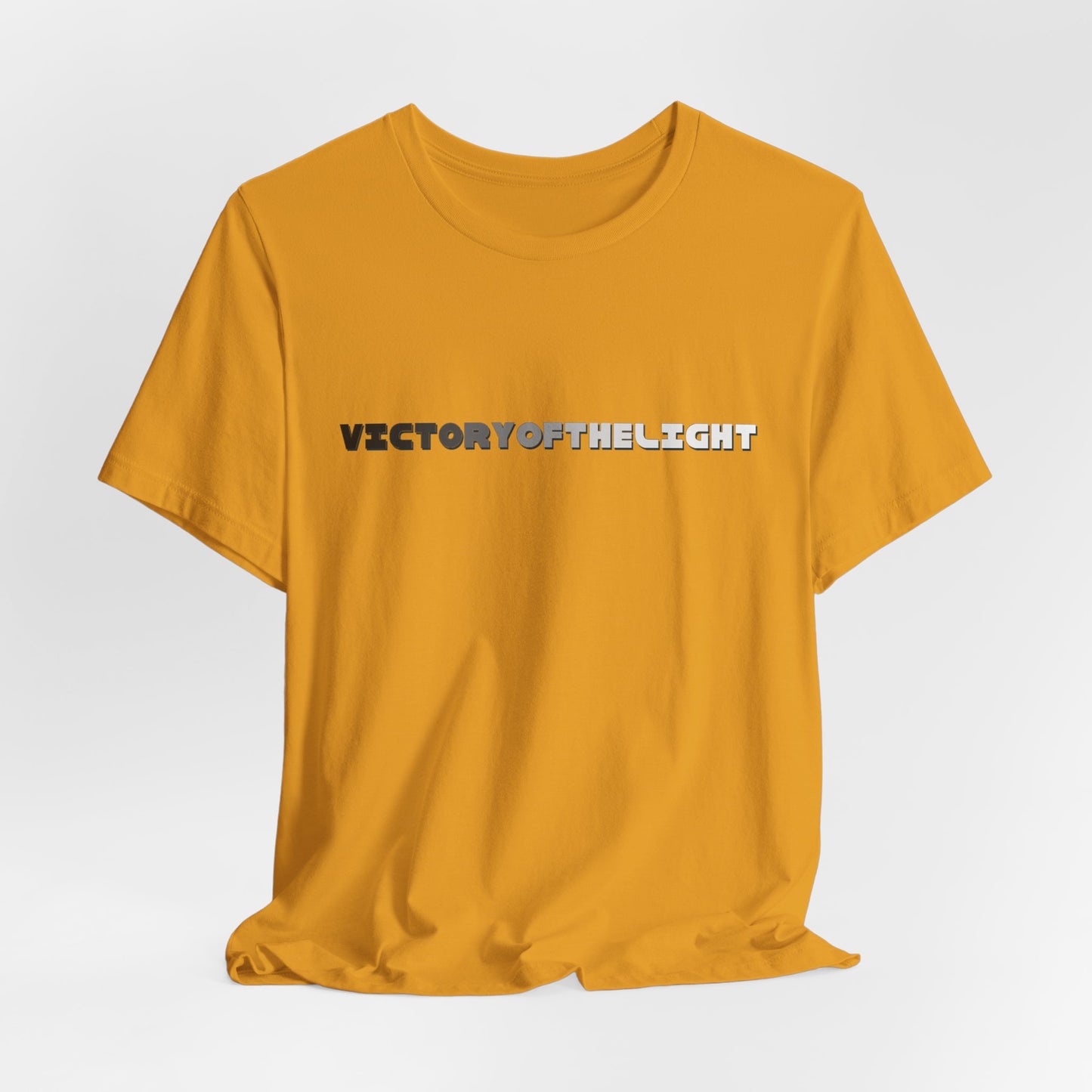 Victory Of The Light Grey Banner T-Shirt Short Sleeve