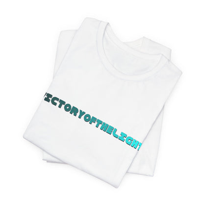 Victory Of The Light  Blue Banner T-Shirt Short Sleeve