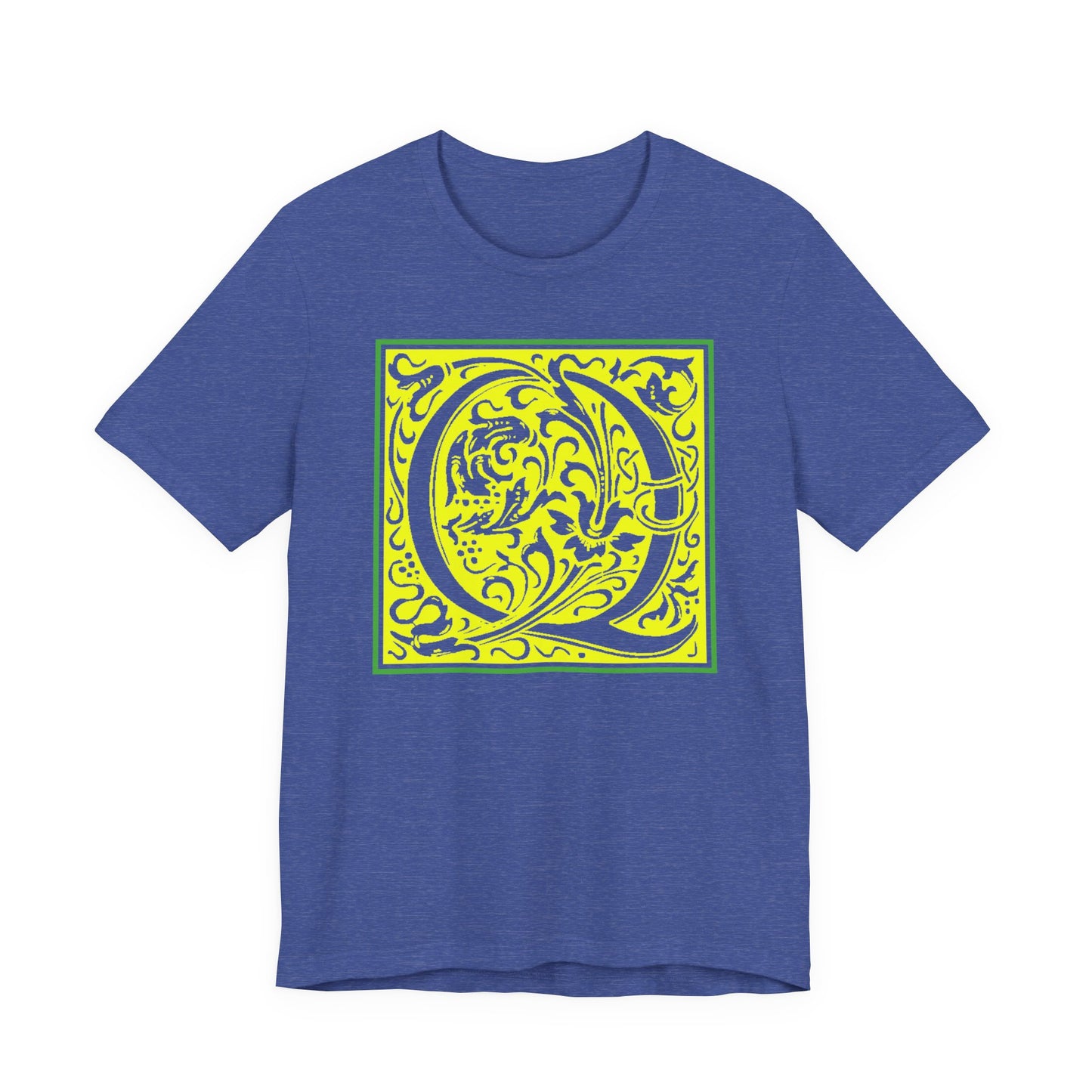 Q Scroll Yellow T-Shirt Short Sleeve