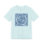 Q Scroll Blue T-Shirt Short Sleeve