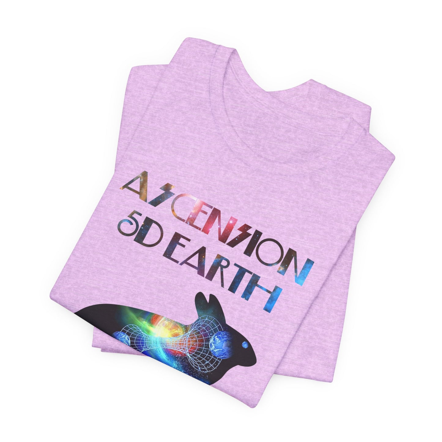 Ascension 5D Earth Rabbit T-Shirt Short Sleeve