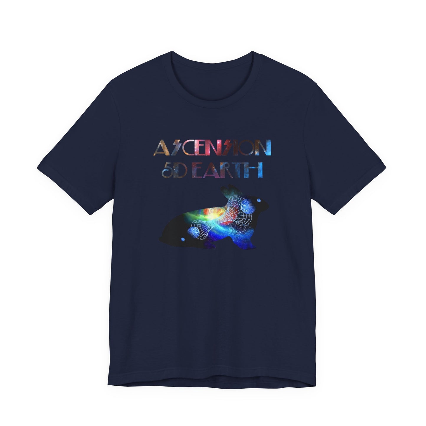 Ascension 5D Earth Rabbit T-Shirt Short Sleeve