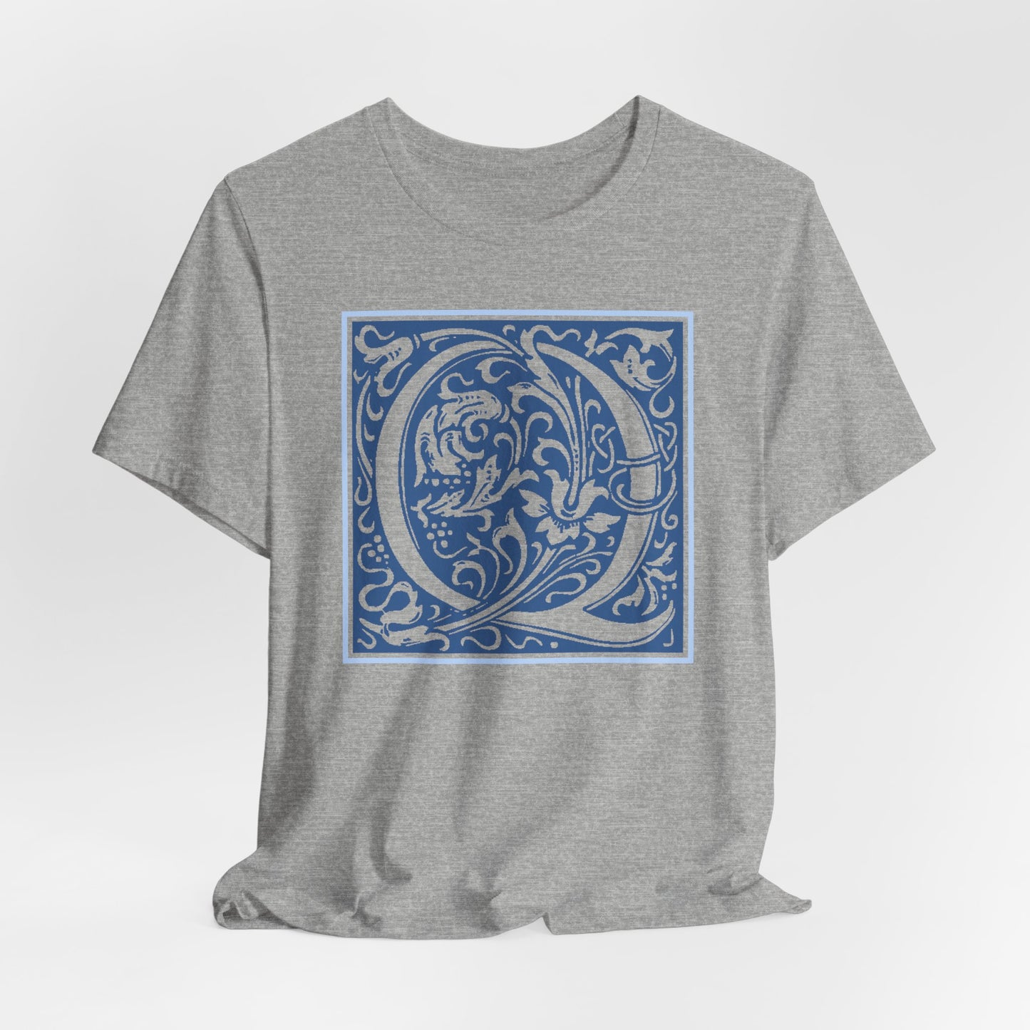 Q Scroll Blue T-Shirt Short Sleeve