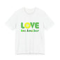 Love One Another Green Yellow T-Shirt Short Sleeve