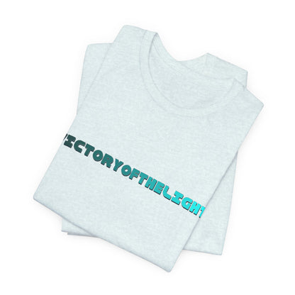 Victory Of The Light  Blue Banner T-Shirt Short Sleeve