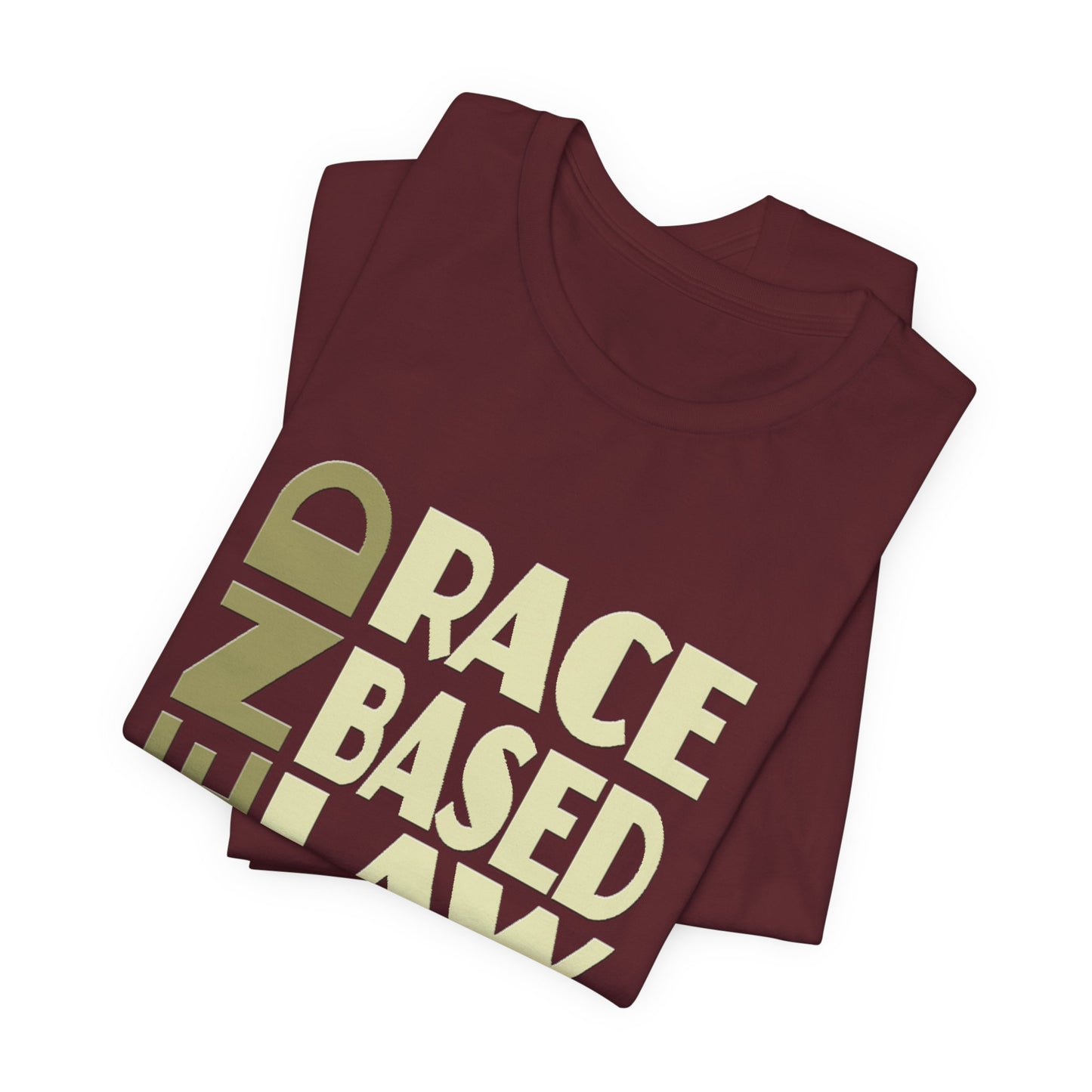 END RACE BASED LAW Beige T-Shirt Short Sleeve