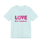 Love One Another T‑Shirt — Retro Pink Flower Peace Tee