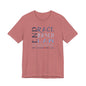 END RACE BASED LAW Canada Slim Blue T-Shirt Short Sleeve