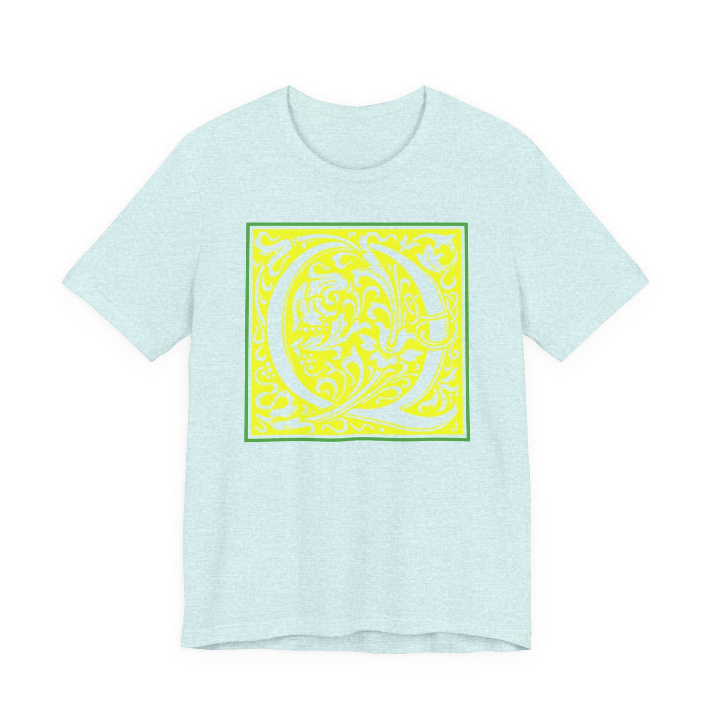 Q Scroll Yellow T-Shirt Short Sleeve
