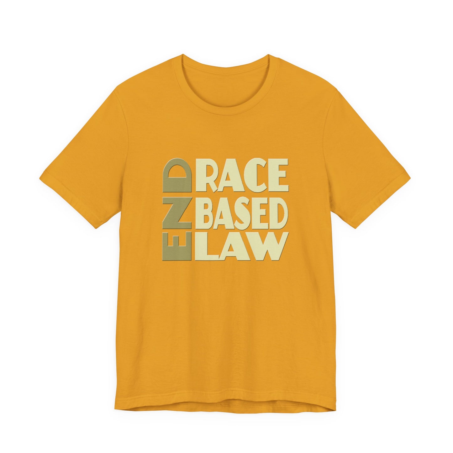 END RACE BASED LAW Beige T-Shirt Short Sleeve