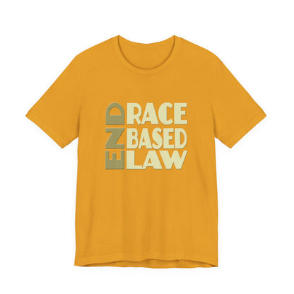 END RACE BASED LAW Beige T-Shirt Short Sleeve