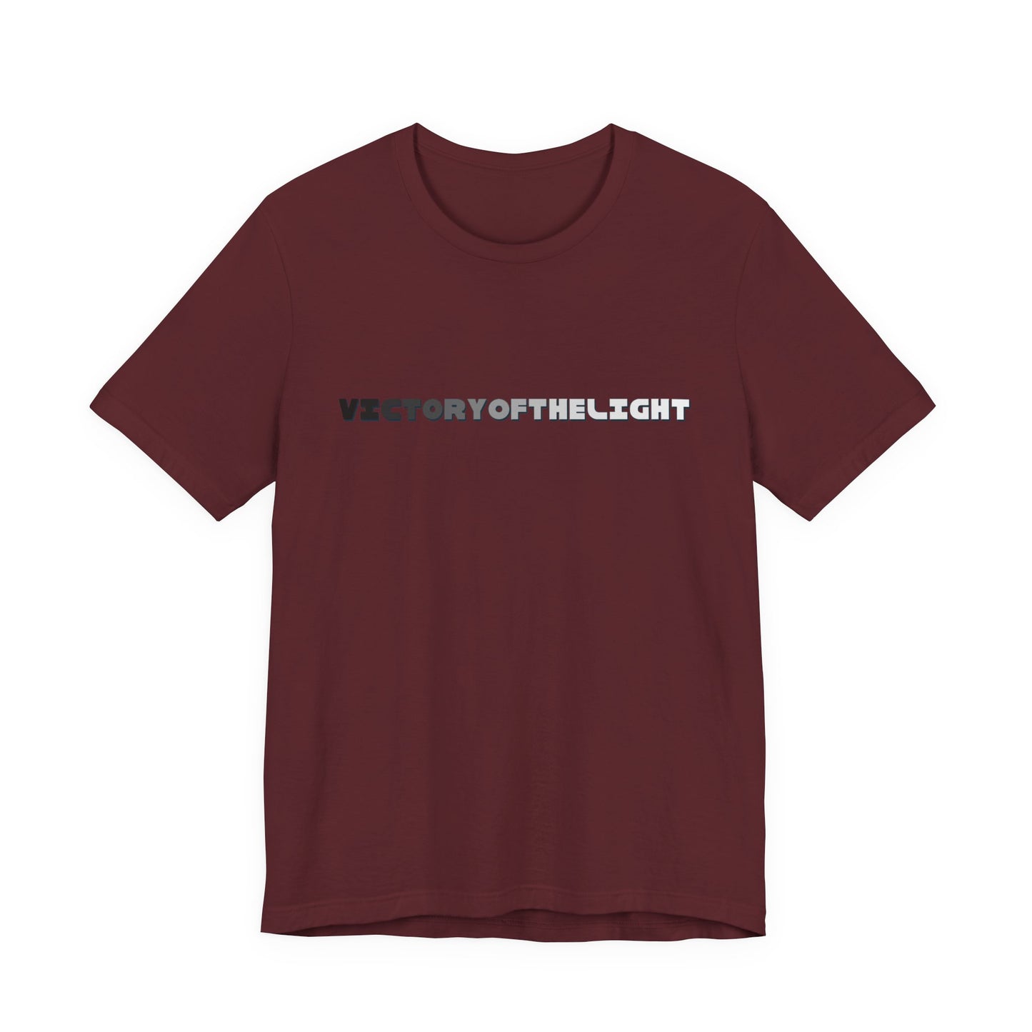 Victory Of The Light Grey Banner T-Shirt Short Sleeve