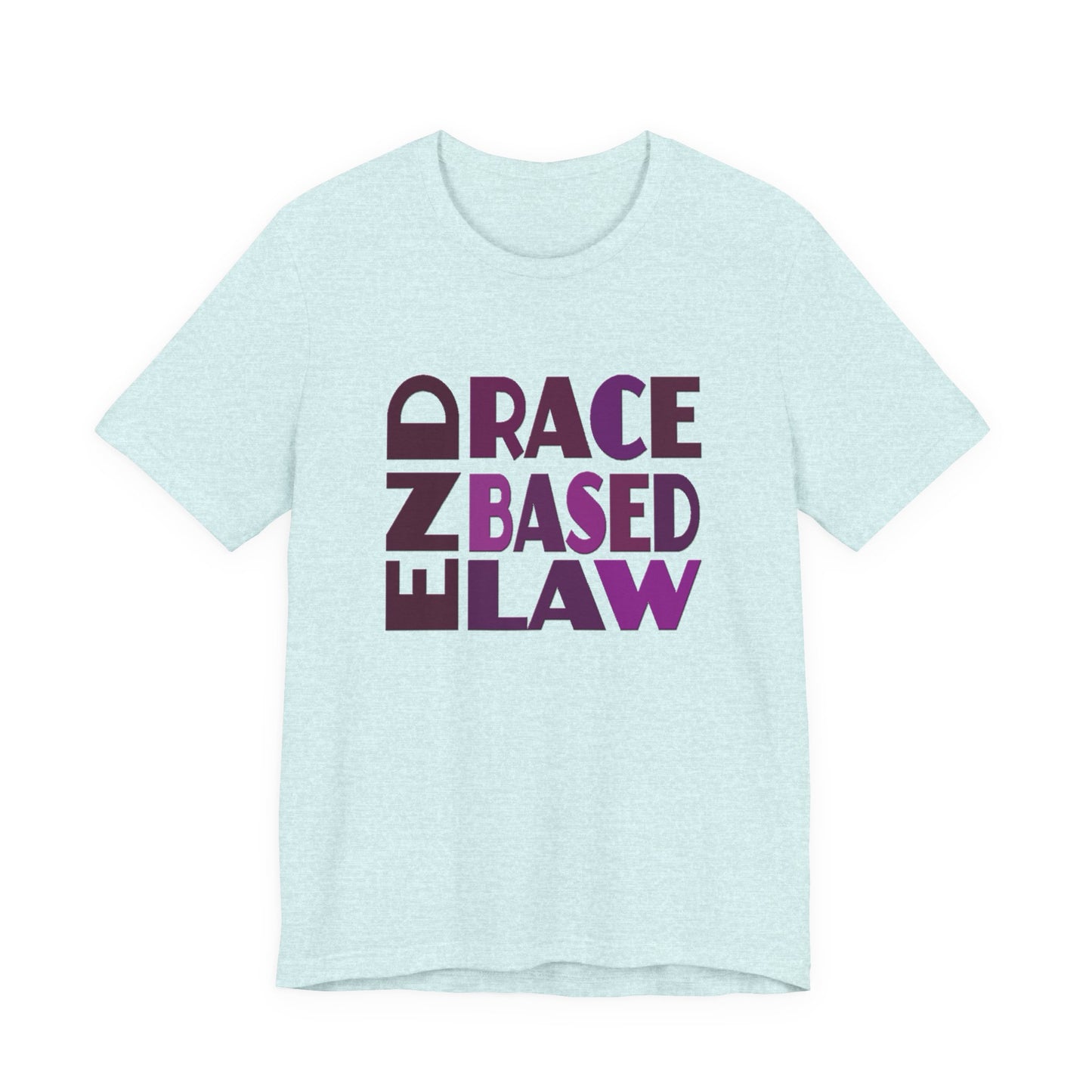 END RACE BASED LAW Purple T-Shirt Short Sleeve